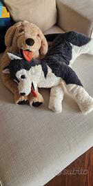 peluche labrador e husky