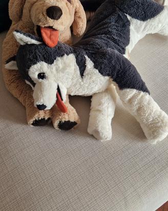 peluche labrador e husky