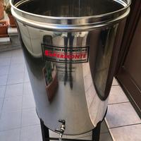 2 Contenitori acciaio inox 18/10 lt 150