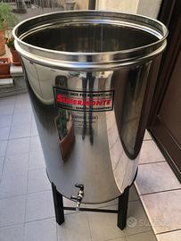 2 Contenitori acciaio inox 18/10 lt 150