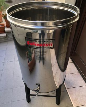 2 Contenitori acciaio inox 18/10 lt 150