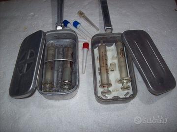 2Bollitore sterilizzatore di alluminio+4 siringhe