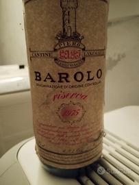 Barolo 1975 da esposizione