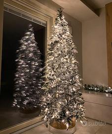 Albero di Natale innevato Slim 210 cm - Arredamento e Casalinghi