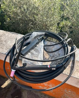 Torcia tig con accessori per saldatrice