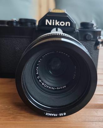 Nikon FM + Micro-Nikkor 55mm f/3.5 Macro 