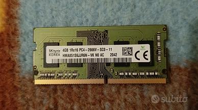 SK Hynix 4GB DDR4 2666MHz – RAM per portatile