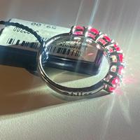 11 Anello fedina bliss rosso rubino