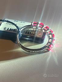 11 Anello fedina bliss rosso rubino