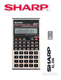 Calcolatrice scientifica vintage '80 Sharp EL-556
