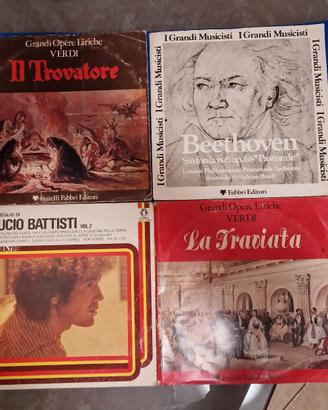 Dischi in vinile 33 giri vintage 4 pezzi