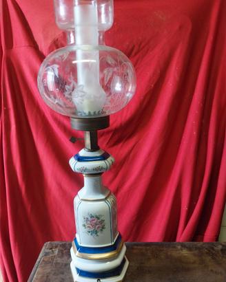Lampada vintage capodimonte 