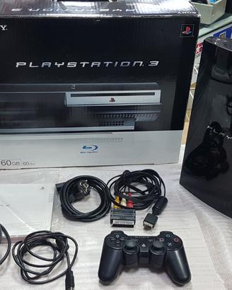 Console PS3 fat 60gb 1° vers scatola e accessori