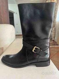 STIVALI CINTI VERA PELLE