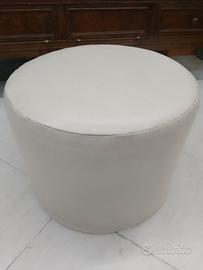 Pouf pelle avorio diametro 50cm