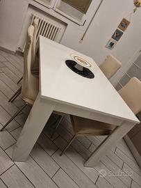 tavolo allungabile 140x90h77 aperto 190cm