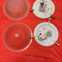 N.2 plafoniere in vetro, usate buone condizioni