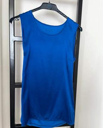 Intimissimi canotta in seta e modal bluette