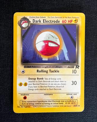 Dark Electrode Carte Pokemon