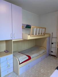 Cameretta per bambini e ragazzini color lilla