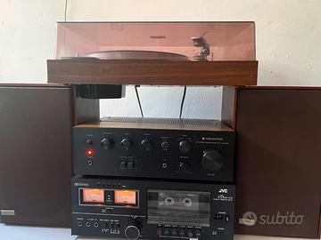 Impianto Hi-Fi vintage Kenwood completo