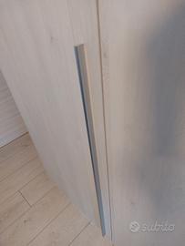 Hilary armadio 4 ante color quercia bianca