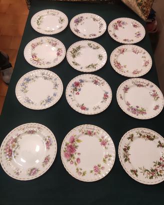 servizio piatti Royal Albert Flower of the month 