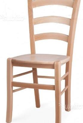 Sedie ristoranti seduta legno color faggio natural