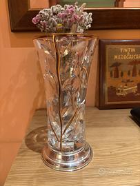 Vaso in Cristallo e Argento