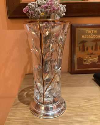Vaso in Cristallo e Argento
