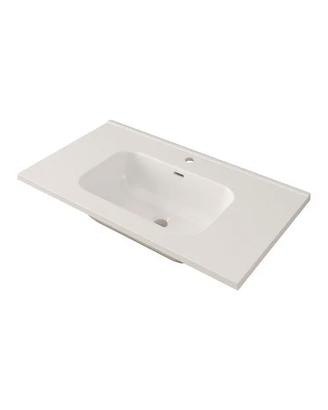 Lavabo 81x46 cm Vasca Centrale in Ceramica lucida