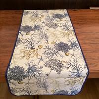 Runner fantasia marina bordati in blu