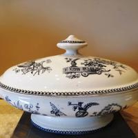 Antica Zuppiera legumiera inglese vittoriana 800