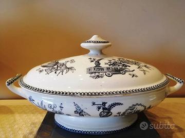 Antica Zuppiera legumiera inglese vittoriana 800