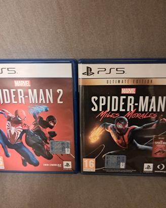 PS5 Marvel Spiderman 2 + Spiderman Miles Morales