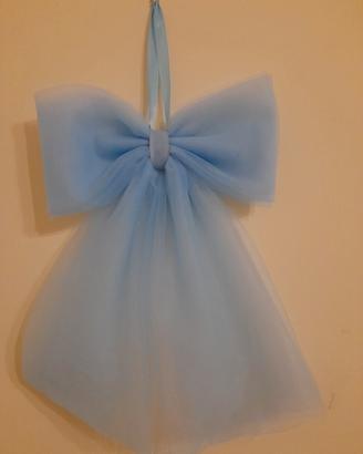 fiocco nascita in tulle