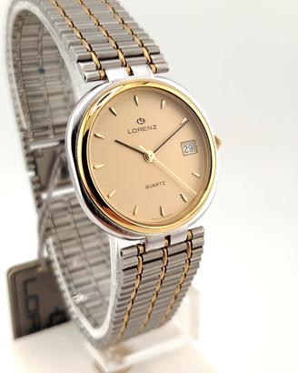 Lorenz Prestige Vintage Bicolore Acciaio Oro NUOVO