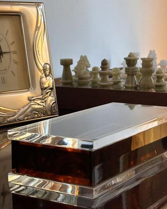 Scatola anni 70' Lucite e Tartaruga - Dior Home