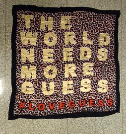 sciarpa maculato con scritta, Guess 