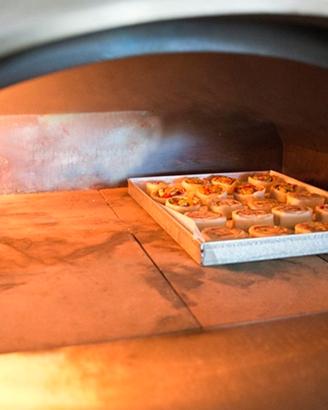 PARALEGNA INOX FORNO LEGNA GAS IBRIDO 37CM PIZZA