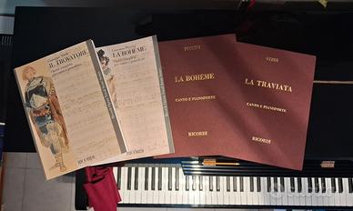 5 Partiture vocali di Opera italiana