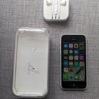 Iphone 5C 8gb Bianco con auricolari NUOVI