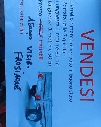 Carrello rimorchio per auto