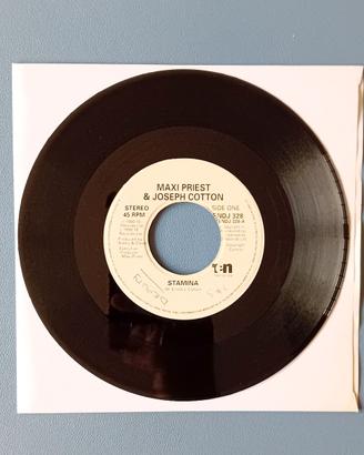 Disco 45 giri: Maxi Priest & Joseph Cotton Stamina
