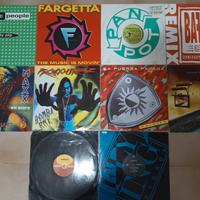 Lotto di 10 dischi mix vinili musica dance anni 90