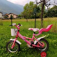 Bicicletta bambina Montano 12" con rotelle