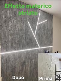 Effetto materico, rasatura 3D