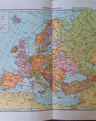 Cartina geografica Europa piccola