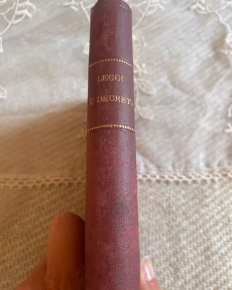 Libro antico - leggi e decreti 1920