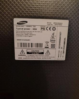 Componenti vari tv samsung UE32H5500A